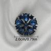 Designer Rhinestone Flower Buttons Hollow 3Pcs 15mm 21mm 25mm DIY Craft Accessories For Home Sewing Projects