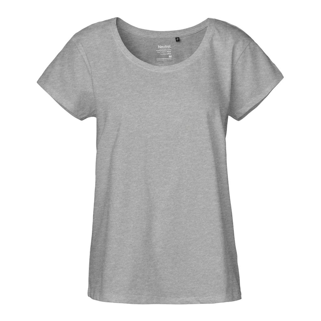 Neutrales Damen-T-Shirt mit lockerem Schnitt