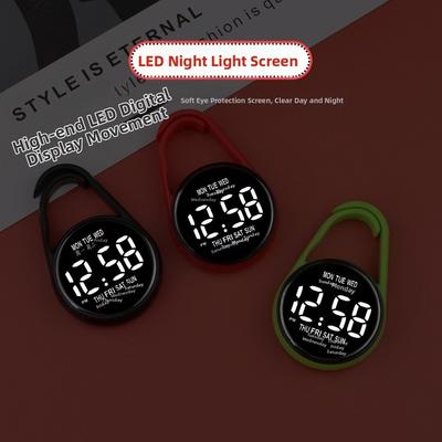 LED Electronic Hanging Watch Digital Display Waterproof Pocket Watch Pocket Style Portable Luminous Pocket Watch