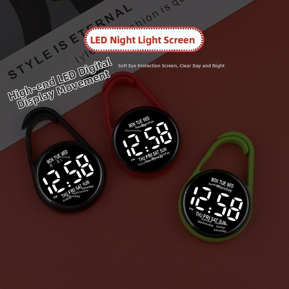 Digital Display Pocket Watch Portable Luminous Pocket Watch  Children/Adults Stylish Accessory
