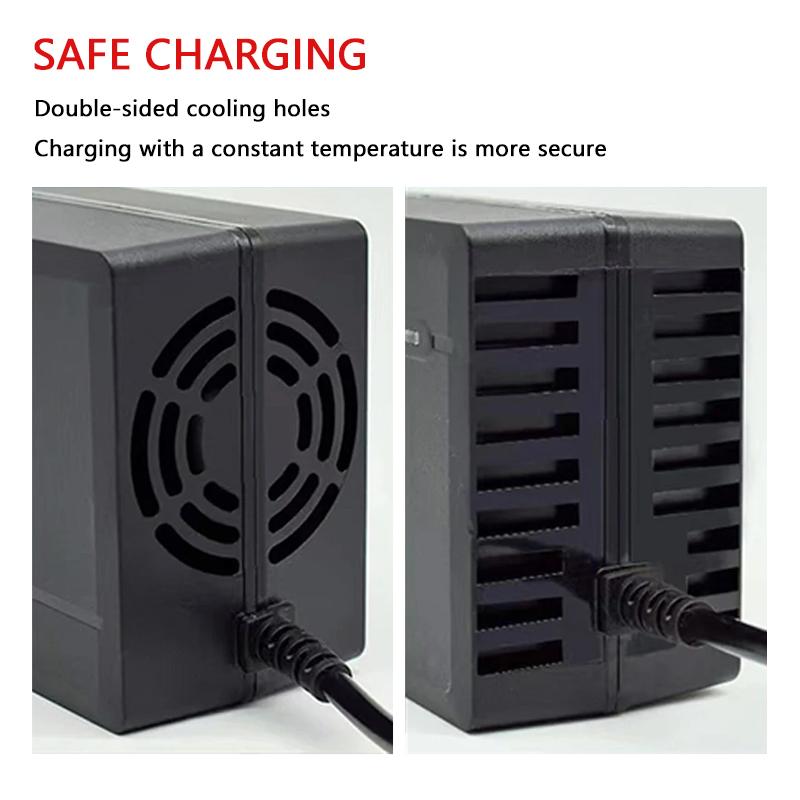 14.8V 24V 29V 36V 48V 52V 60V 72V 2A Lithium Battery Charger For 16.8V/25.2V/29.4V/42V/54.6V/58.8V/67.2V/84V Cell Smart charging
