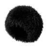 Plush Curly Faux Fur Bucket Hat Face Slimming Snow Hat Warm Fisherman Cap  Daily Wear