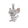 Hot Selling Cartoon Anime Jerry 3D Alloy Pendant Necklace In Europe and America, Fashionable and Versatile Men's Gift Jewelry