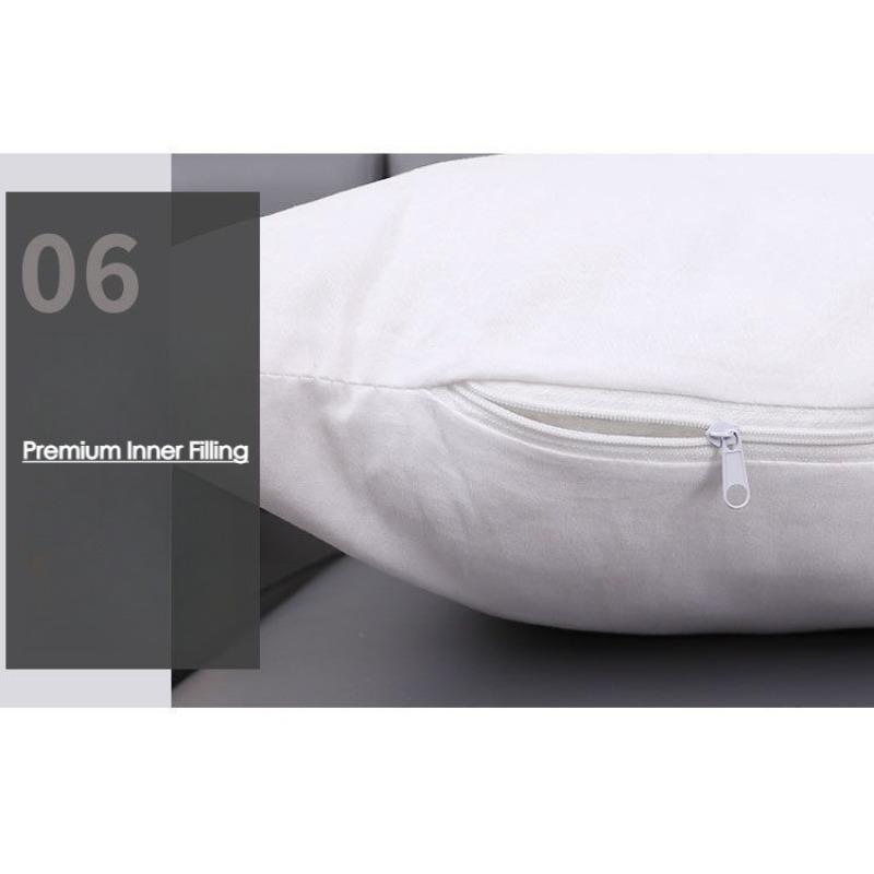 Plaid Linen Throw Pillow - Vintage Houndstooth Cushion Cover for Sofa, Bedroom, Office Chair & Bohemian Decor