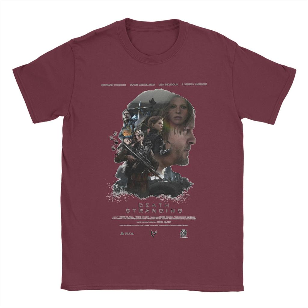 2025 Death Stranding 2 T Shirts Men's 100% Cotton Funny T-Shirts Round Neck Tees Short Sleeve Tops Plus Size