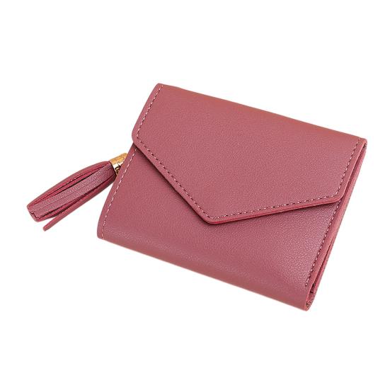 Women Slim Card Wallet Short Long Wallet with ID Window Zippered Coin Pocket Card Holder Wallet for Travel Shopping