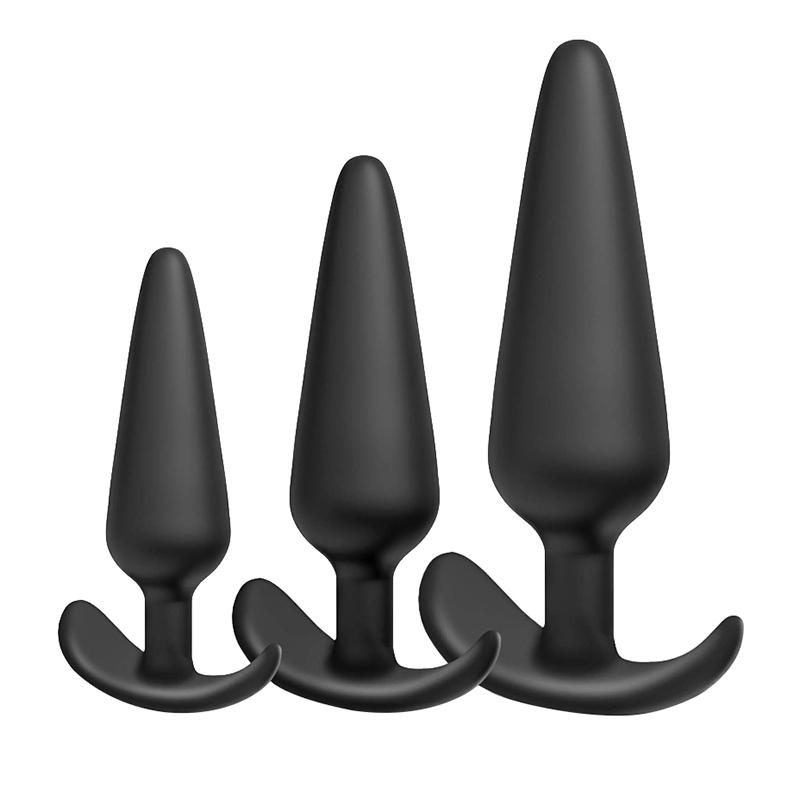 1/3Pcs Anal Plug Soft Silicone Butt Plug Bullet Vibrator Stimulator Adult Sex Toys For Men/Women Anal Prostate Massager For Gay