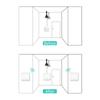 Wireless Remote Control Switch Wall Panel Transmitter Wireless 433mhz Light Switch for Homes Living-Room Bedroom