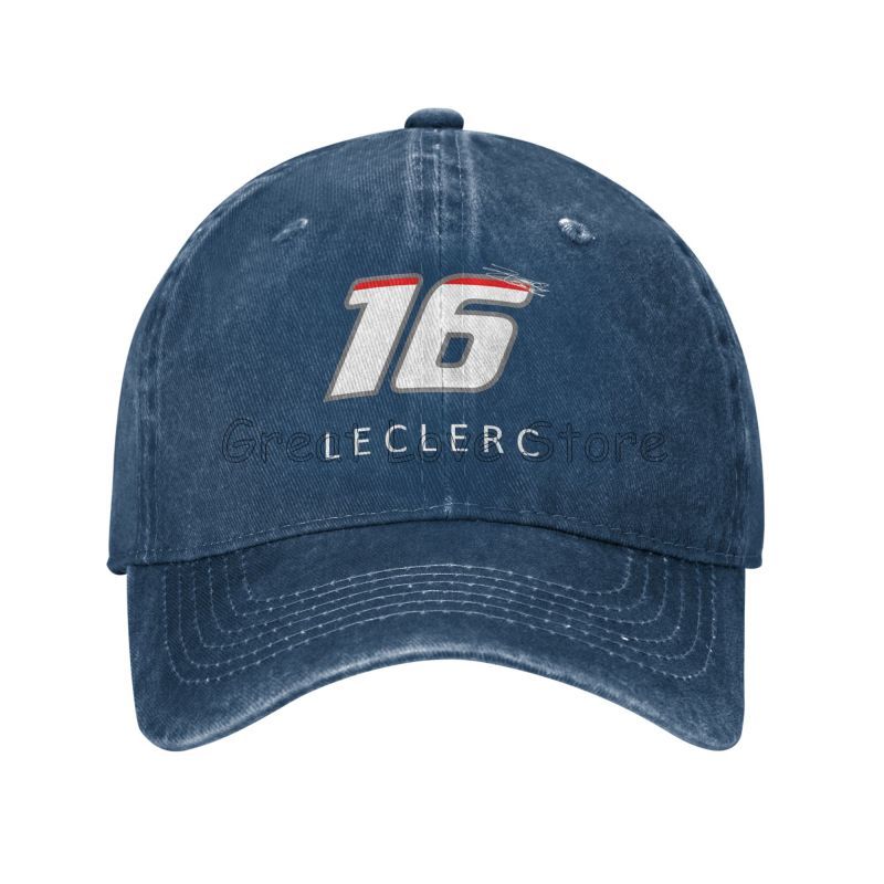 Charles Leclerc F1 Signature Graphic Baseball Cap Adjustable Washed Cotton Trucker Hat Summer Vintage Sun Visors Baseball Caps