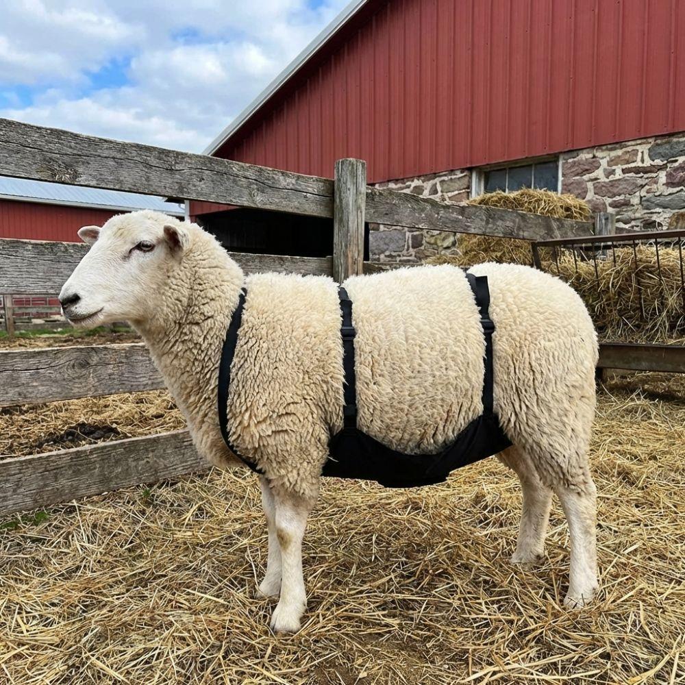 Adjustable Strap Livestock Anti Breeding Apron Wear Resistant Breathable Anti Mating Apron Animal Skirt Livestock Clothing