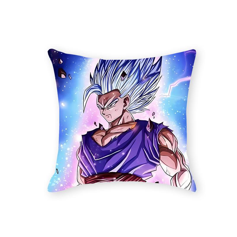 Dragon Ball Serie Kissen Cartoon Druckmuster Japanische Comic Kissenbezug Kissen Schlafzimmer Wohnzimmer Sofa Dekoration Büro Kissen