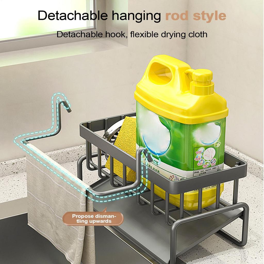 Kitchen Sponge Holder Plastic Sink Drain Rack Quick Drainage Waterproof Rack Gadgets Organizer Bathroom Storage Accessories