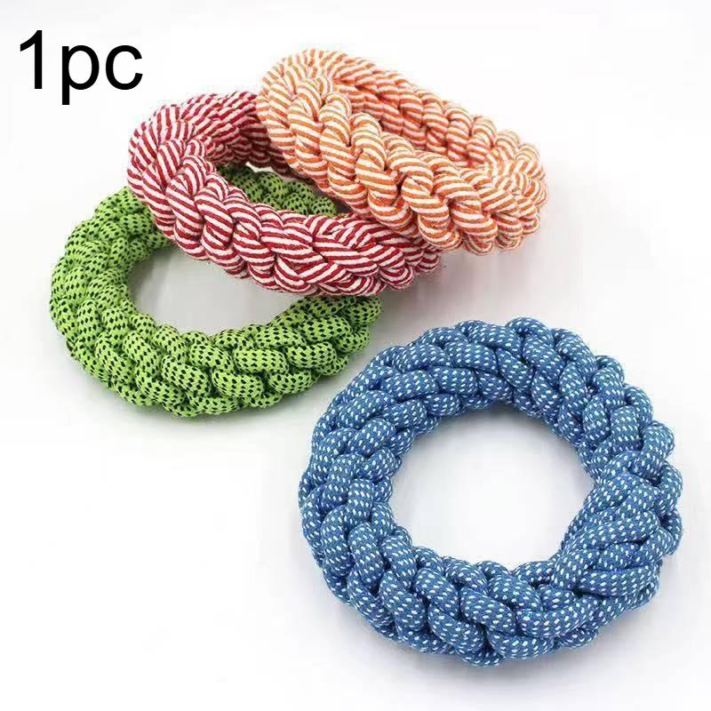 

Heavy-Duty Chew-Resistant Knot Dog Toy- Indestructible Chewproof Rope with Knots for Interactive Tug-of-War,Teething & Solo Play