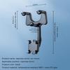 Support de téléphone de voiture pour rétroviseur multifonctionnel, support de téléphone de voiture rotatif à 360 degrés, navig[503]