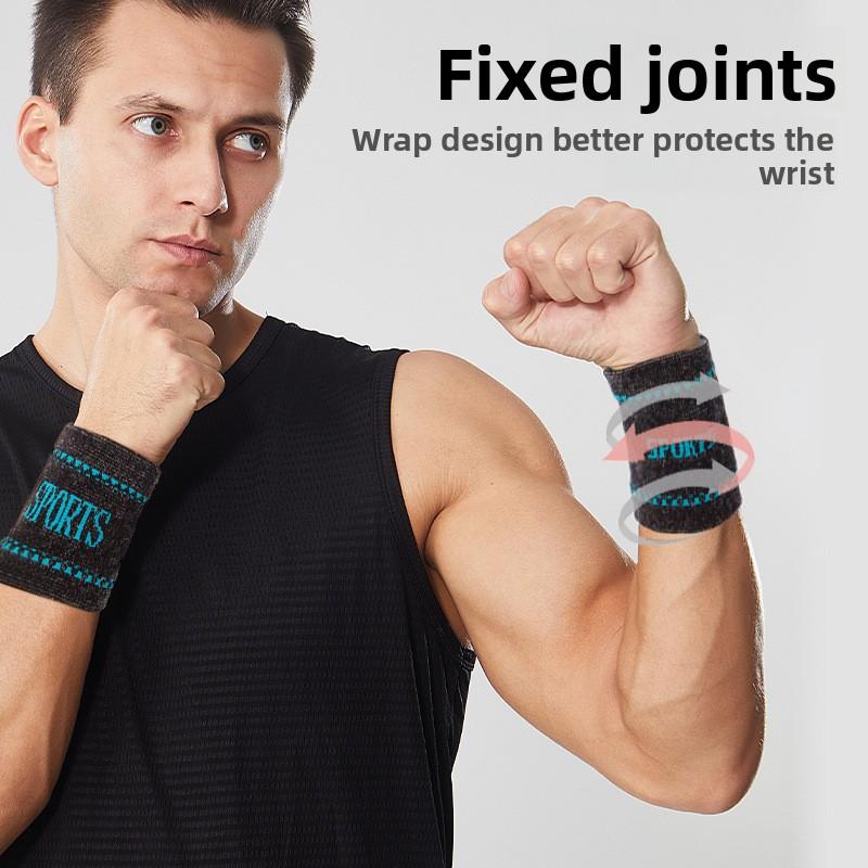 Bamboo Charcoal Jacquard Breathable High Elastic Wrist Guard Table Tennis Badminton Sweat Protection Wrist Anti-sprain Sports Protective Gear