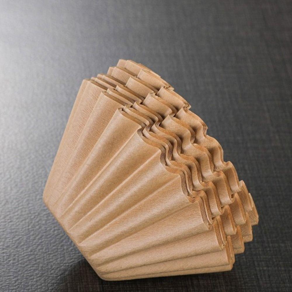 50Pcs/Box Disposable Coffee Filter Paper Cake-type Hand-wash Coffee Powder Filter Bag Deepen Texture Portable