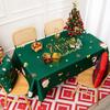 Year 'S Day Santa Claus Tablecloth Restaurant Decoration Tablecloth Waterproof And Antifouling Lattice Coffee Table Cloth