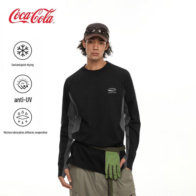Coca-Cola Unisex Color Block Quick-Dry Long Sleeve T-Shirt S/1