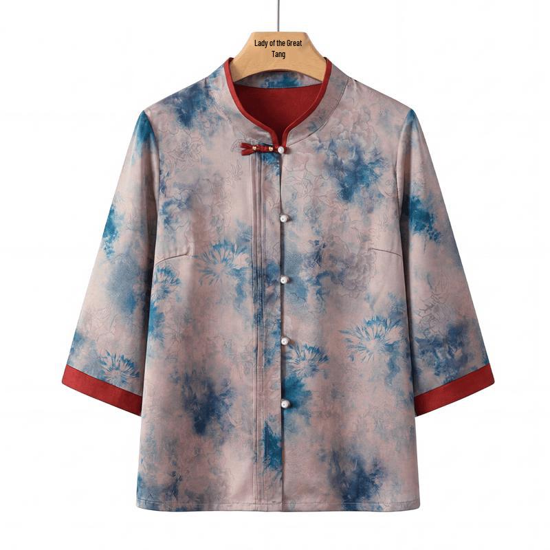 Women s Loose Fit Half Sleeve Blouse 2XL