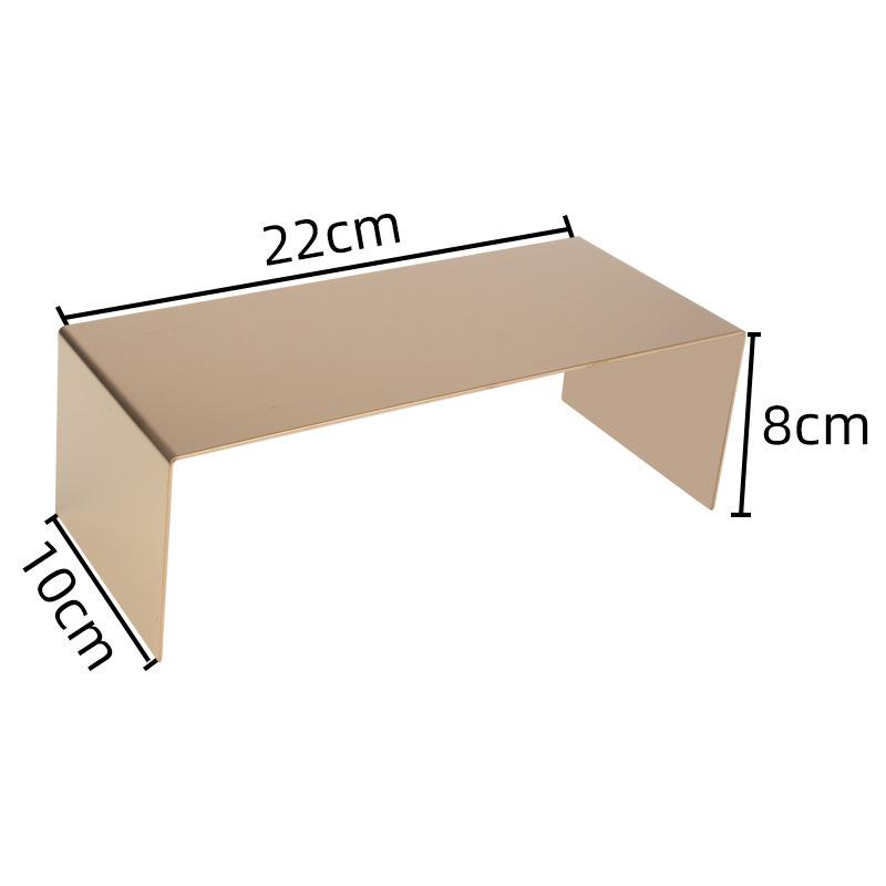 U Shape Stainless Steel Display Riser Stand, Shop Jewelry Bag Display Shelf For Dessert Cupcake Shoes Action Figure Display