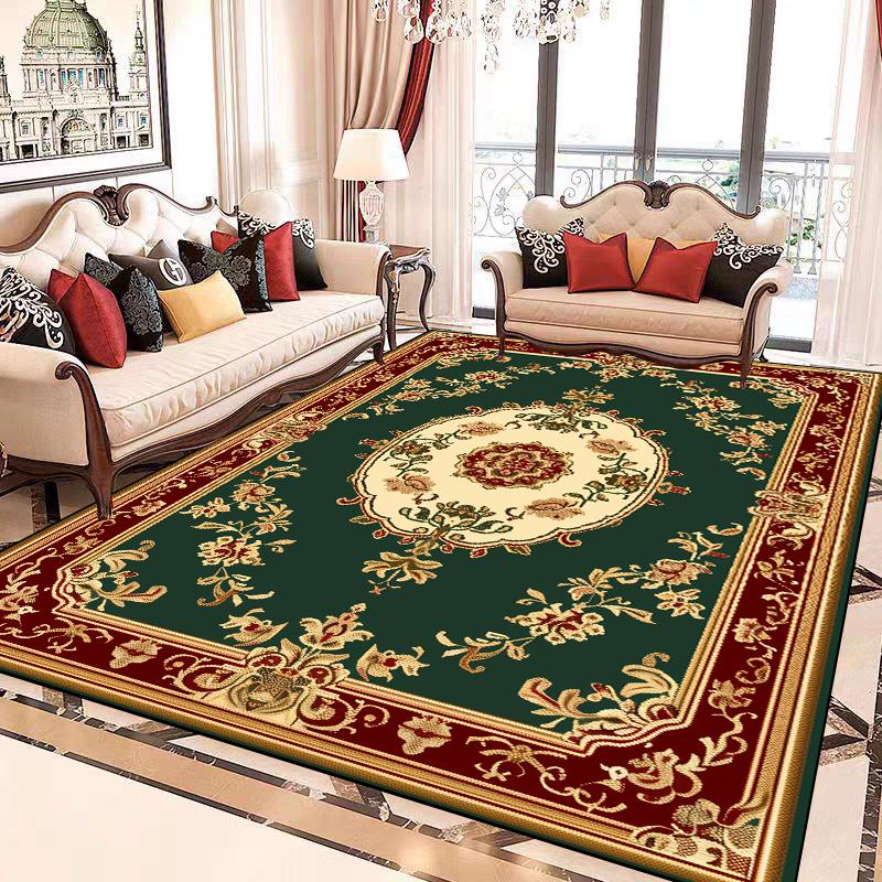 European Luxury Large Carpet Living Room Decoration Home Rug Non-slip Lounge Cloakroom Bedroom Rugs Comfortable Soft Baby Mat