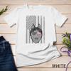 Husky Shirt Men Women Siberian Husky Lover Gift USA Flag Unisex T-shirt