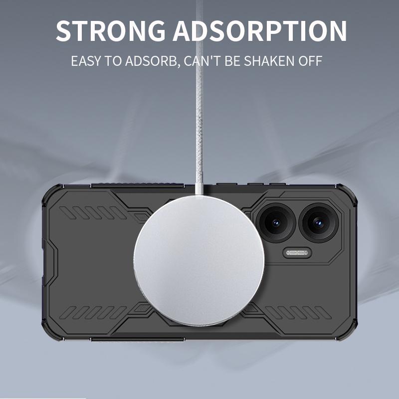 Funda Robusta con Disipación de Calor de PC+TPU para Xiaomi POCO X8 Pro Max X7 F8 Ultra F7 M8 M7 Pro Magnética a Prueba de Golpes Cubierta Protectora