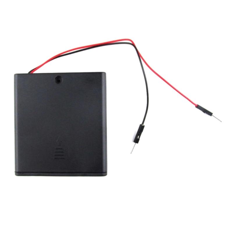 2/4 Slot AA Battery Holder Box Battery Case With Switch New AA Battery Box 3V 6V