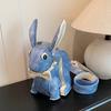 Funny animal shoulder bag for women Cute rabbit shape crossbody bag for girls trend versatile shoulder bag women bag