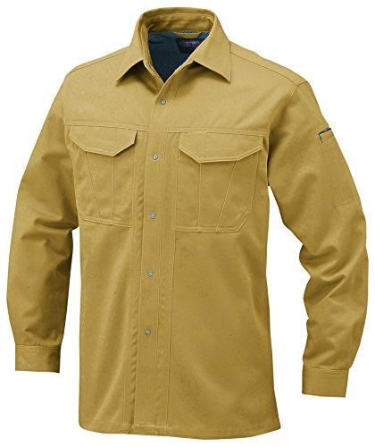 

[CO-COS] A-1748 Long Sleeve Shirt, Camel Beige, Size 4L