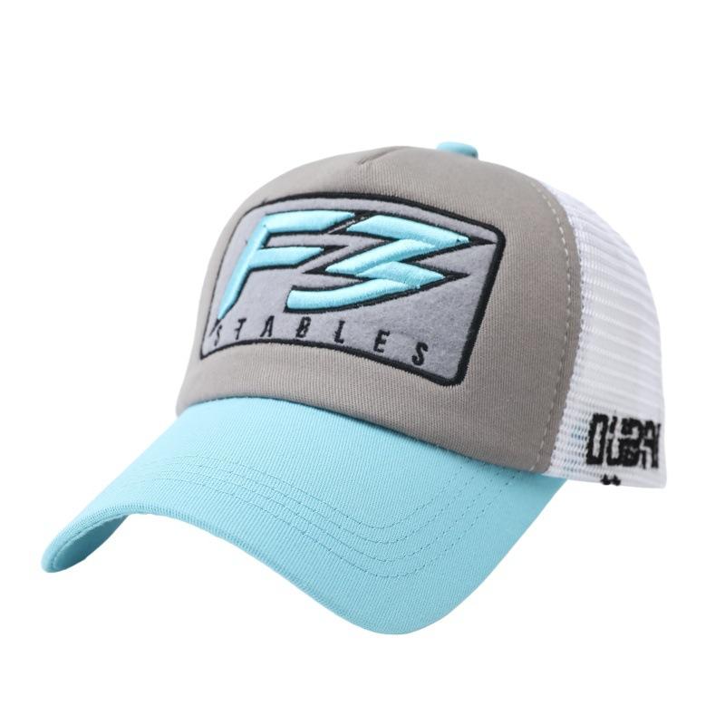 Alphabet Baseball Cap Men's Breathable Mesh Cap Sunscreen Visor Hat Outdoor Cap Truck Driver Hat