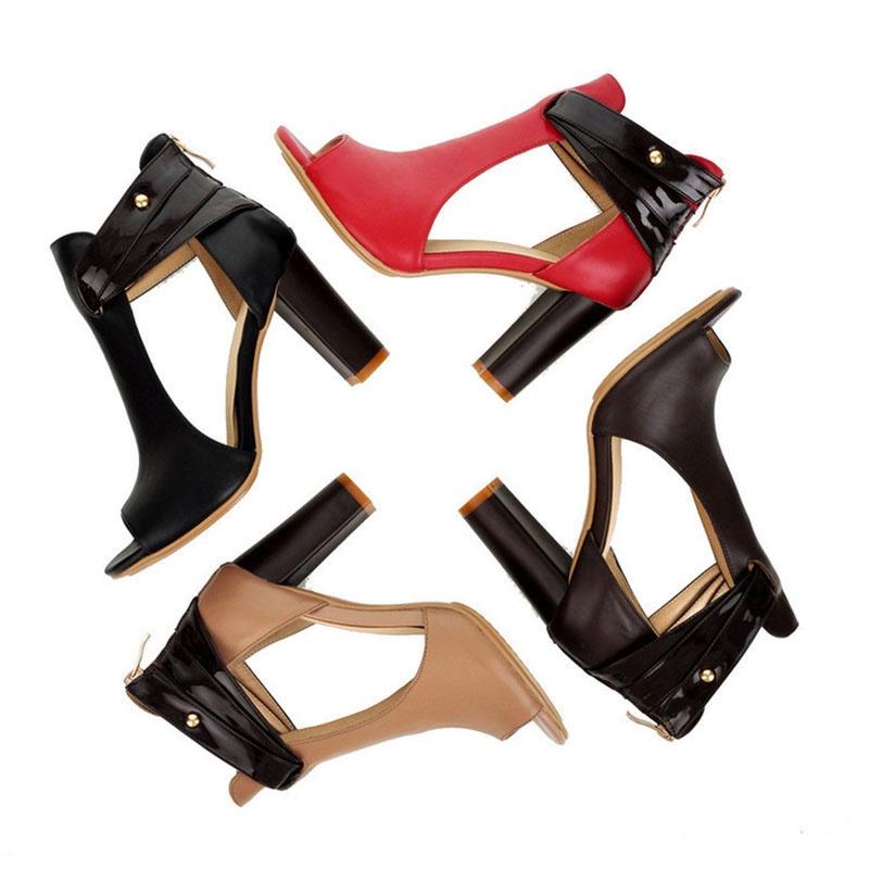 Stylish Ladies Party Dress Shoes With Ankle Strap And Peep Toe Design