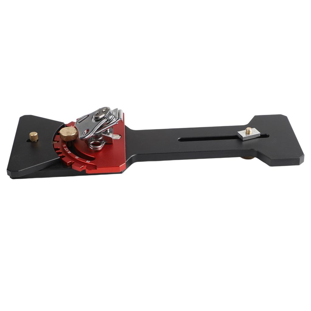 Aluminum Alloy CNC 90 Degree Stop Block for Rail Saw and Circular Saws Fast Lock Mechanism and Angle Scale for Precision Cutting