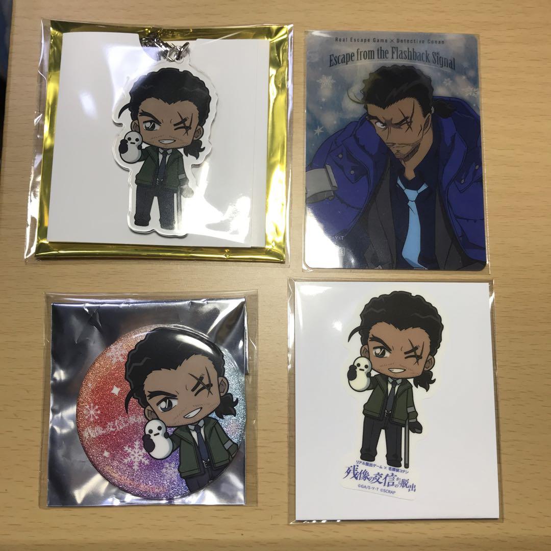 

[USED] Detective Conan Escape Yamato Kansuke Bonus Clear Card Can Badge Acrylic Keychain Sticker