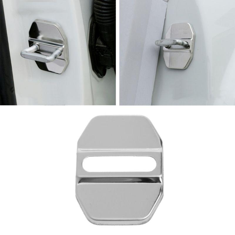 Stainless Steel Car Door Lock Cover Decor Sticker For Benz E C E260L GLK ML GLA Stainless Steel Car Door Lock Cover Decor Sticker For Benz E C E260L GLK ML GLA