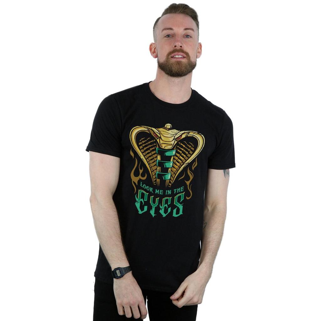 Disney Mens Aladdin Movie Jafar Snake Eyes T-Shirt