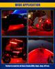 Bandes LED DUOFU365, Bande LED pour Voiture, Éclairage de Pied, Intérieur, Bateau, Moto, Feu Arrière,
