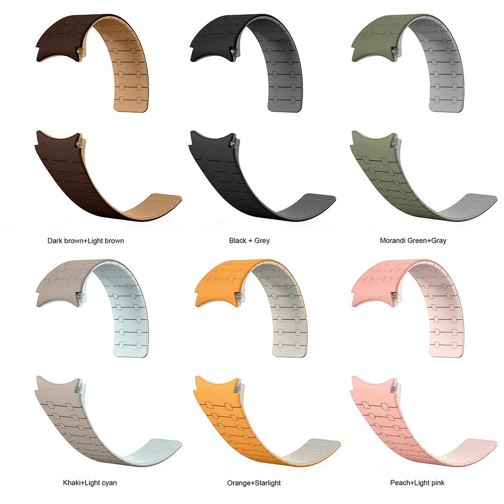 Magnetic Strap for Samsung Galaxy Watch 7 6 5 4 40 44mm 6 Classic 43 47mm No Gaps Silicone Sports Bracelet for Galaxy 5 Pro 45mm