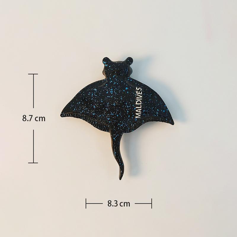 Maldives Marine Organisms 3D Stereoscopic Crafts Travel Commemoration Decoration Home Funny Magnet Refrigerator Magnets