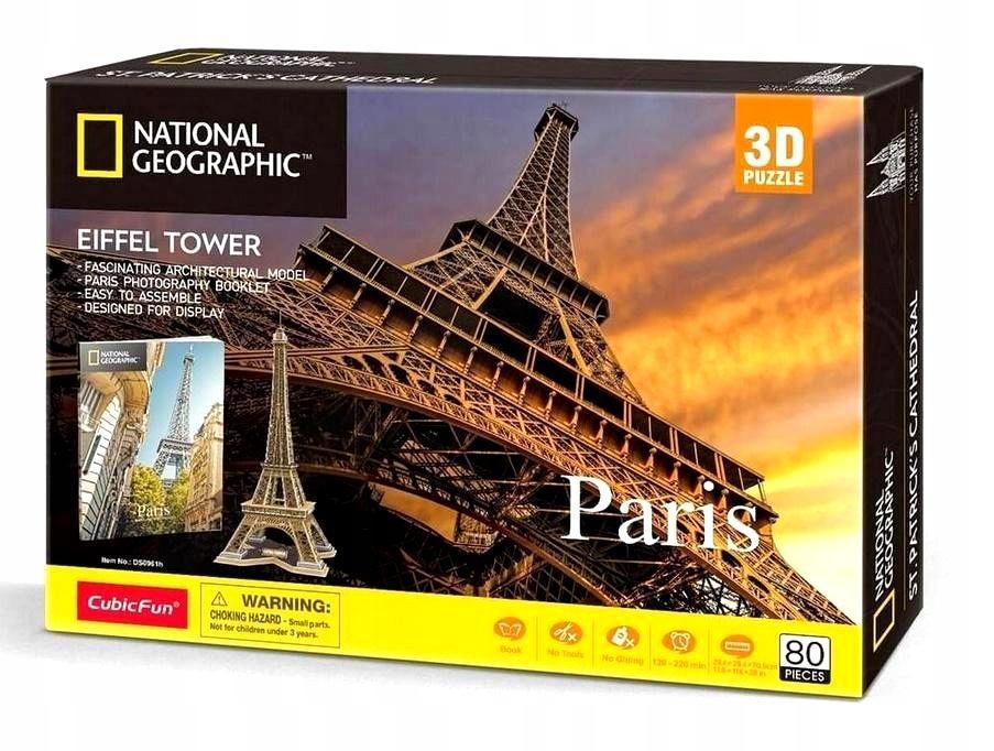 PUZZLE 3D NATIONAL GEOGRAPHIC PARYŻ 9988
