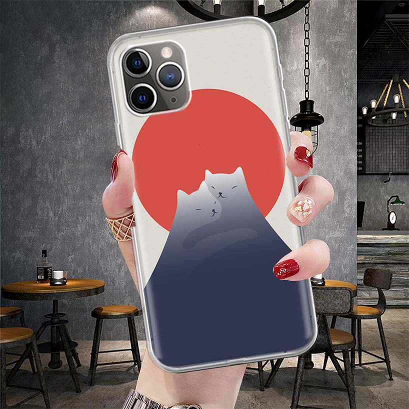 

Art Cat Mount Fuji Japan Soft Phone Case For IPhone 11 17 Air 16E 16 Pro Max 15 + 14 Plus 13 Mini 12 Apple 7 SE 8 Fundas Coque 1 iPhone 17 Pro