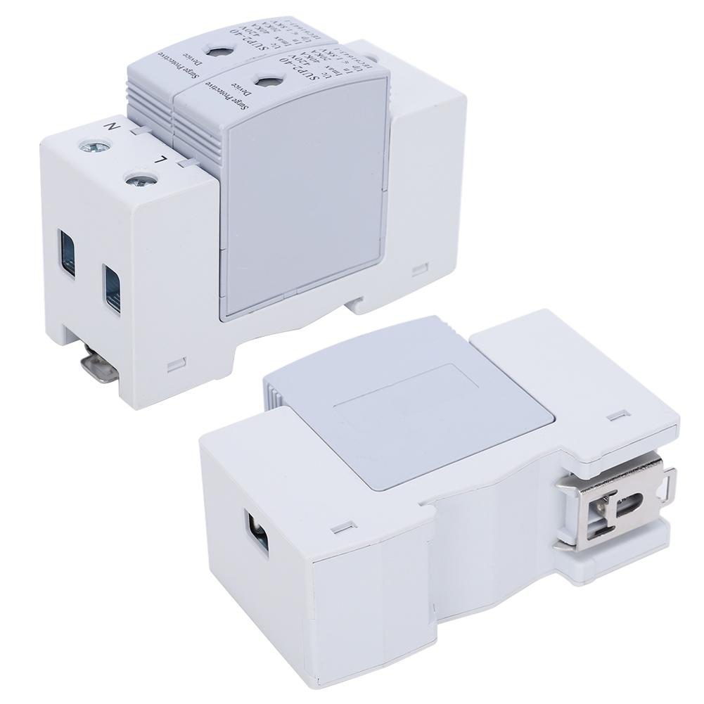 2Pcs Surge Protection Device AntiThunder Electronic Component SUP240 2P 40KA 420V AC
