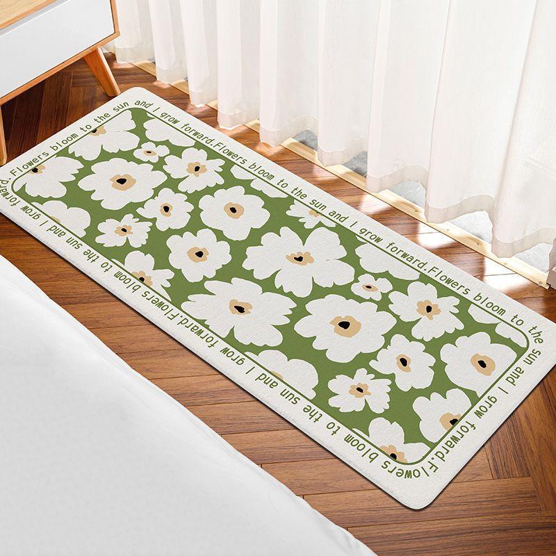 Household Carpet Door Mat Non-slip Foot Mat Bedroom Bedside Blanket Living Room Sofa Coffee Table Bathroom Toilet Floor Mat