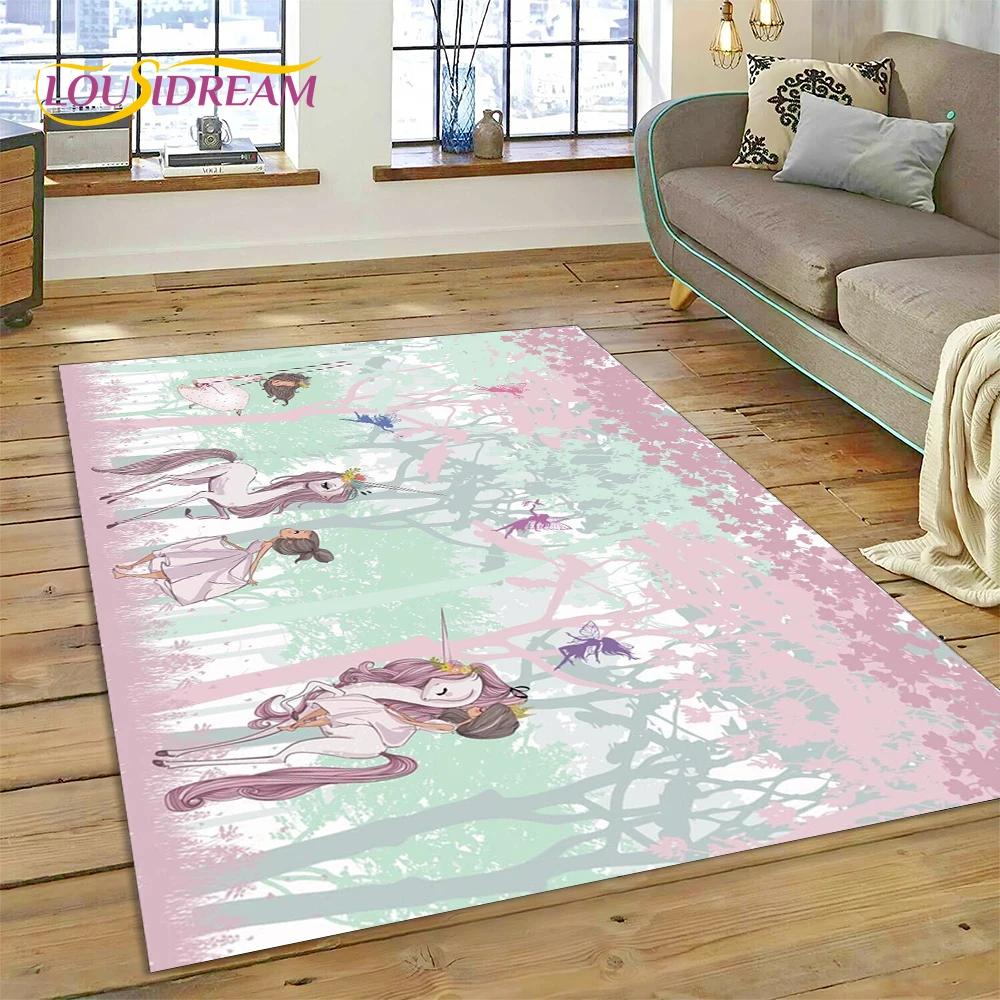 Cute Dream Ballet Girl Ballerina Fairy Carpet Rug for Bedroom Living Room Home Sofa Decoration,Child Game Large Decor Floor Mat
