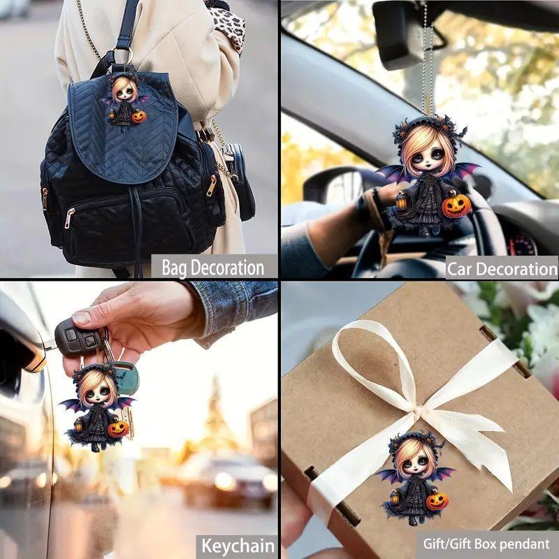 Rearview Acrylic Festive Mirror Accessory Adorable Christmas Tree Decoration Car