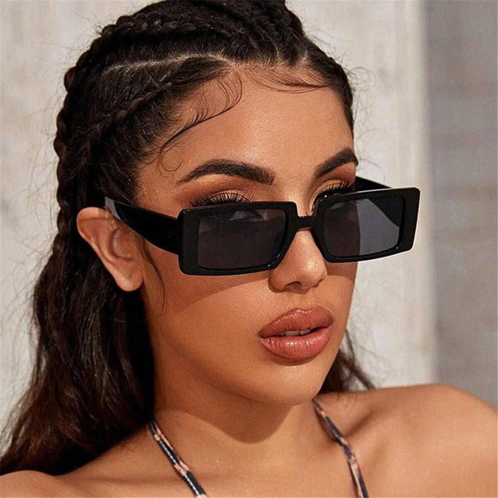 Candy Color Eyewear UV400 Small Rectangle Sunglasses Vintage Sunglasses Women Sunglass Rectangle Sun Glasses