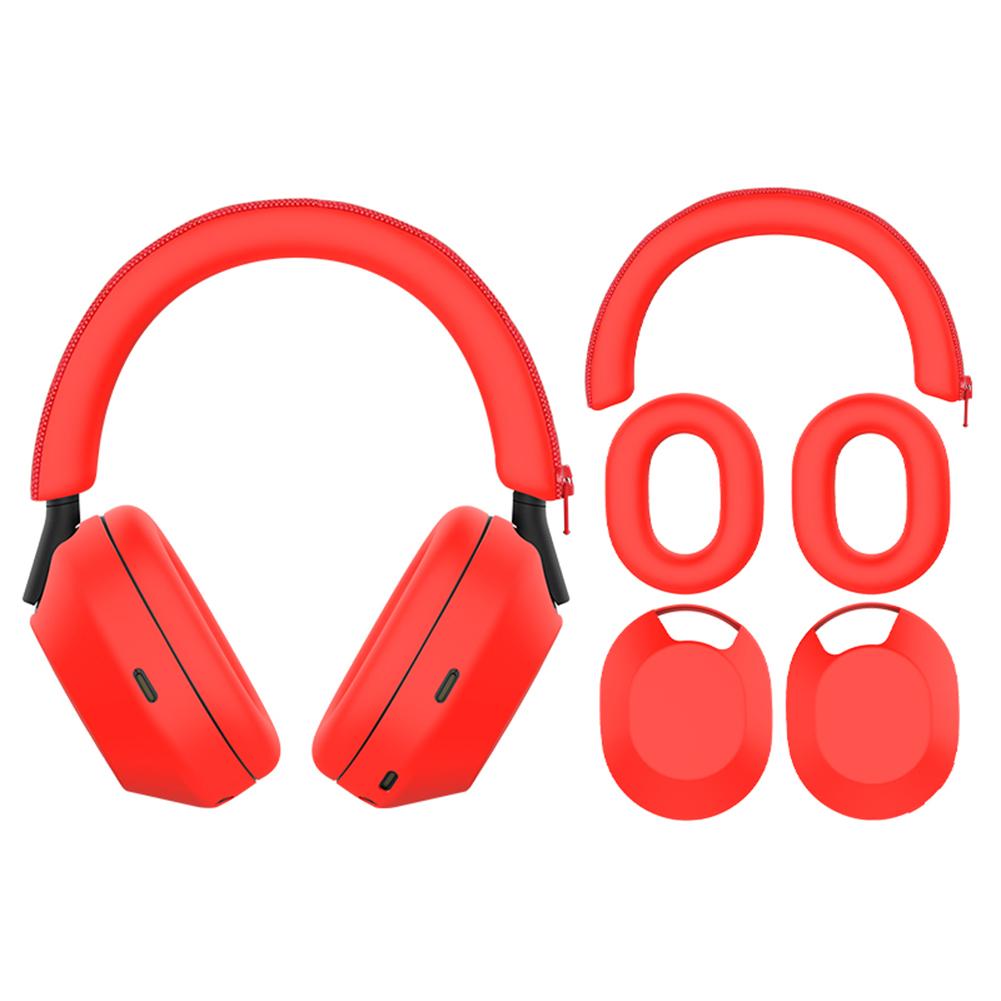 Headphone Case Headphone Protective Case Silicone Earphone Protector Soft Earpad Covers for Sony WH-1000XM5 Headphones