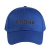 Coffee Text with Beans Caps Summer Adult Baseball Cap Adjustable with Curved Brim Duckbill Hat Protection Sun Hats