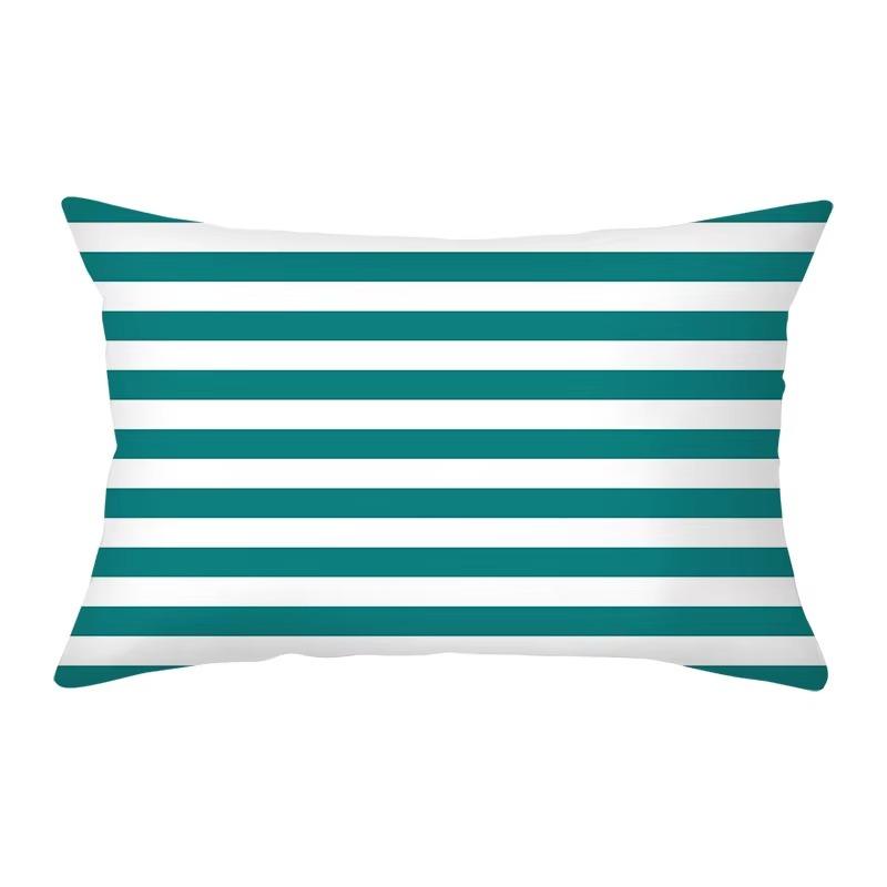 30*50 Geometric Nordic Colorful Stripe Pattern Printing Decorative Living Room Home Furnishing Polyester Rectangular Pillowcase