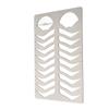Eyebrow Lip Stencils Brushed Silver Thickened Stainless Steel Reusable Eyebrow Practice Template Makeup Shaper